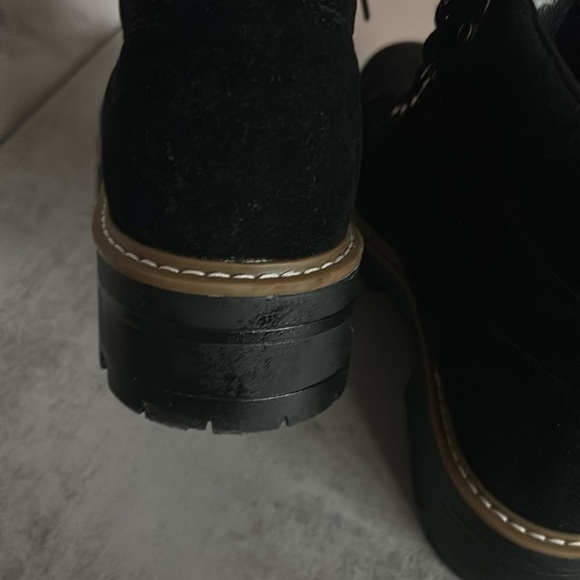 Time & Tru Size 9 Black Winter Ankle Boots – Memory Foam Heel 1.7″ - Picture 4 of 7